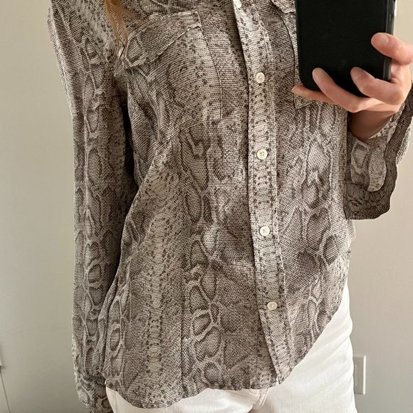 Michael Kors Snake Print Blouse - Picture 8 of 8